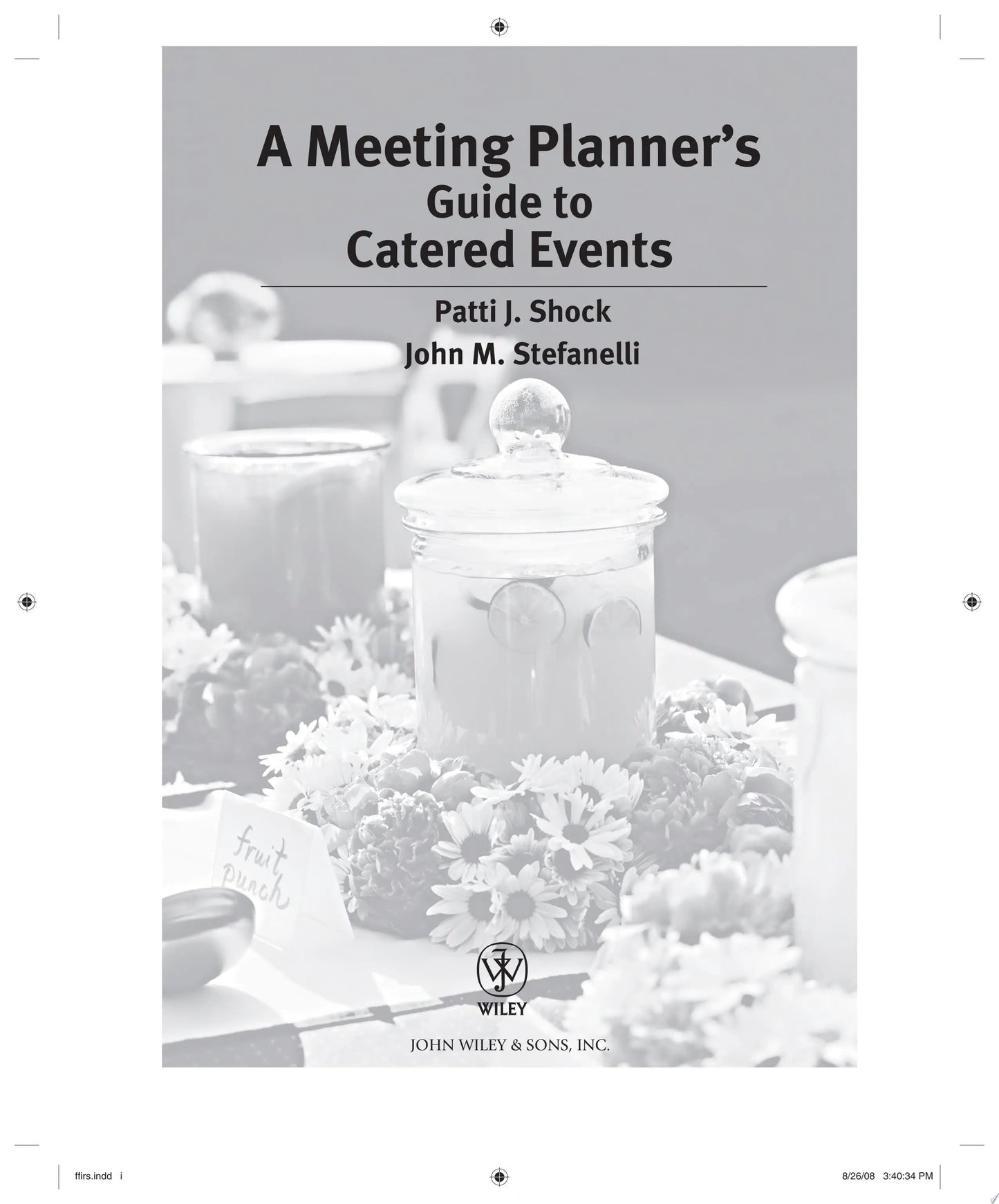 A Meeting Planner's Guide to Catered Events by Patti J. Shock – book cover