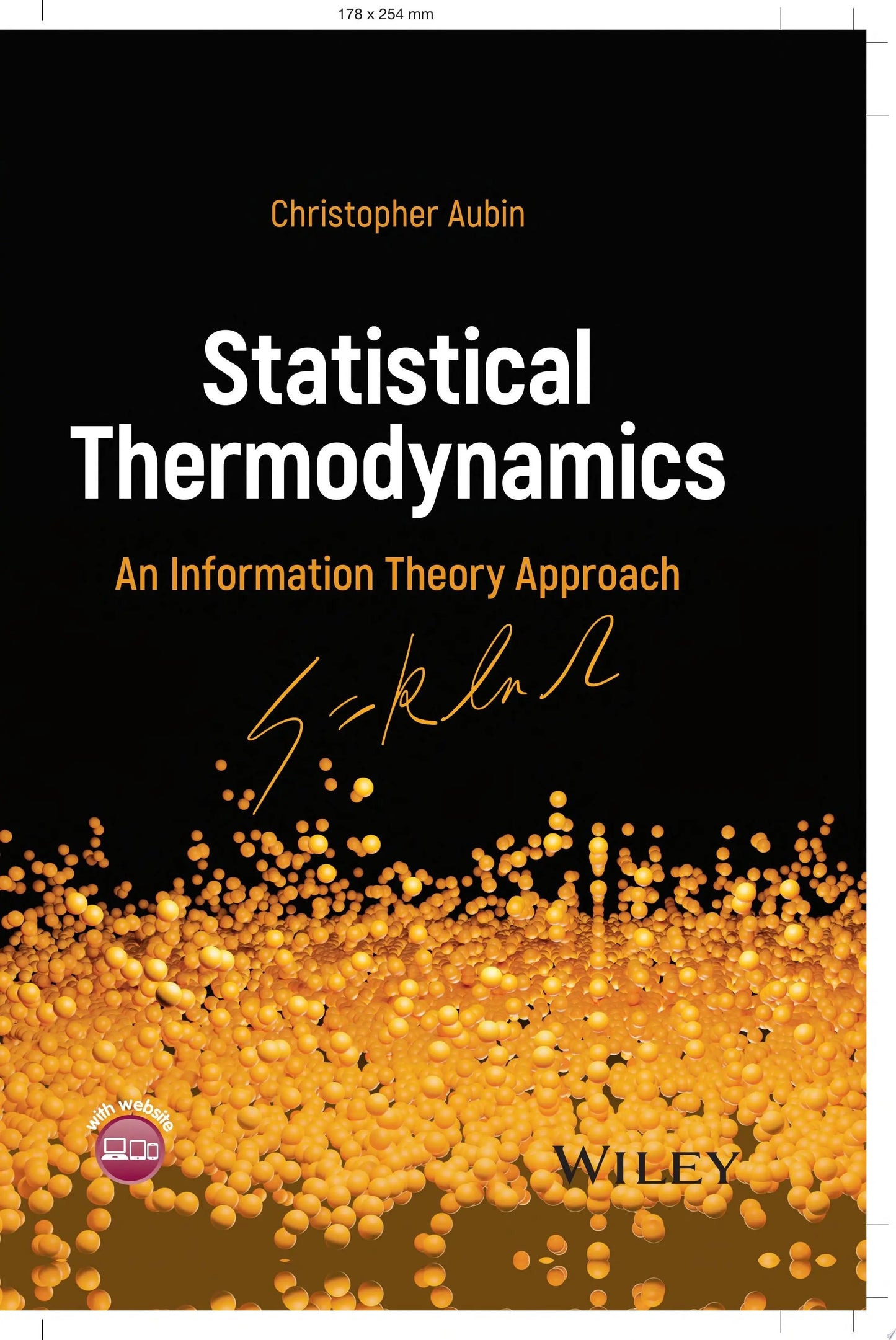 Statistical Thermodynamics An Information Theory Approach by Christopher Aubin – book cover