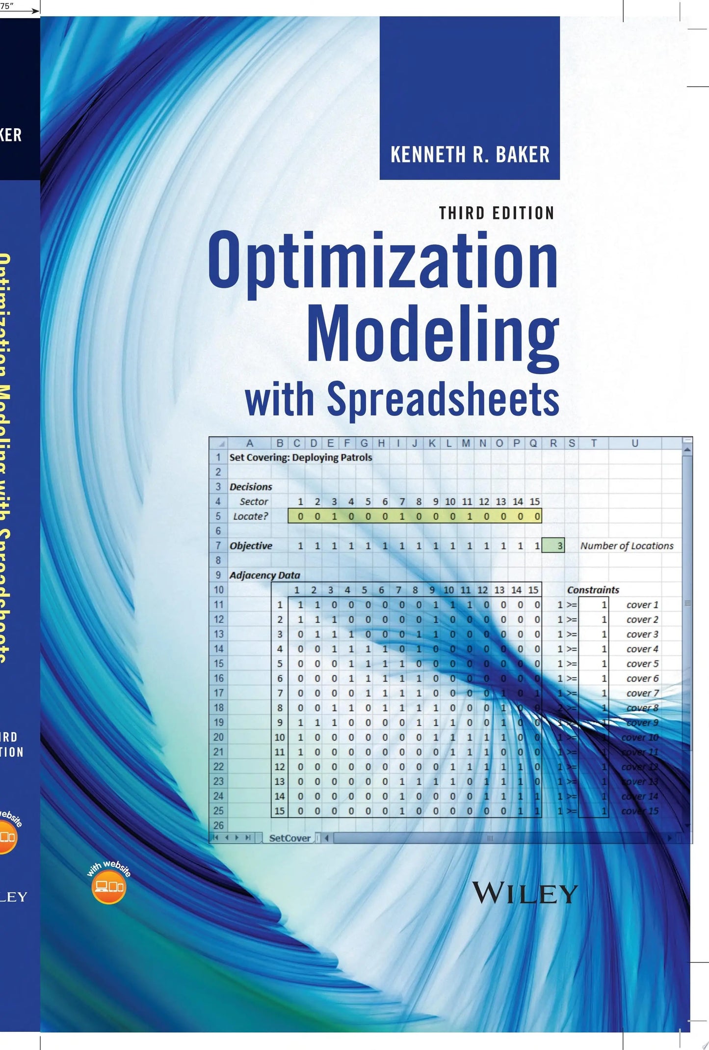 Optimization Modeling with Spreadsheets by Kenneth R. Baker – book cover