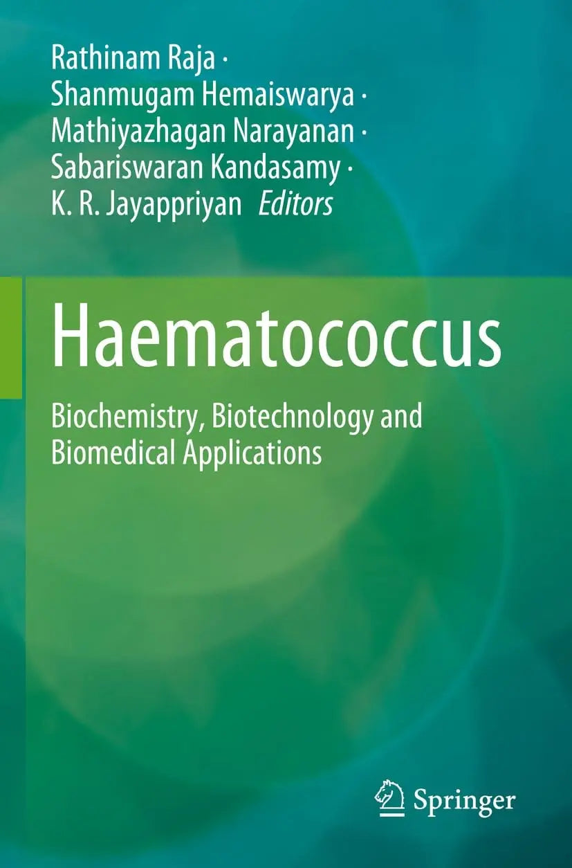Haematococcus Biochemistry, Biotechnology and Biomedical Applications by Rathinam Raja – book cover