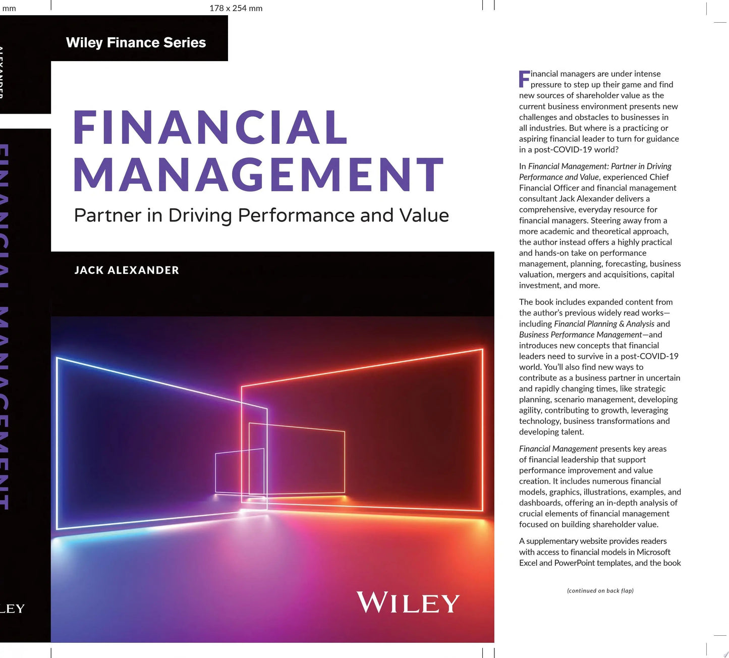 Financial Management Partner in Driving Performance and Value by Jack Alexander – book cover
