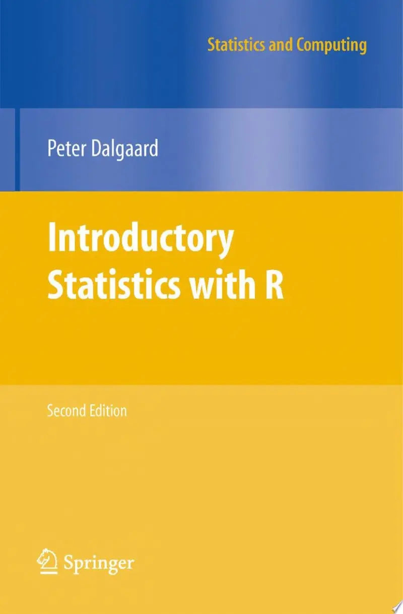 Introductory Statistics with R by Peter Dalgaard – book cover