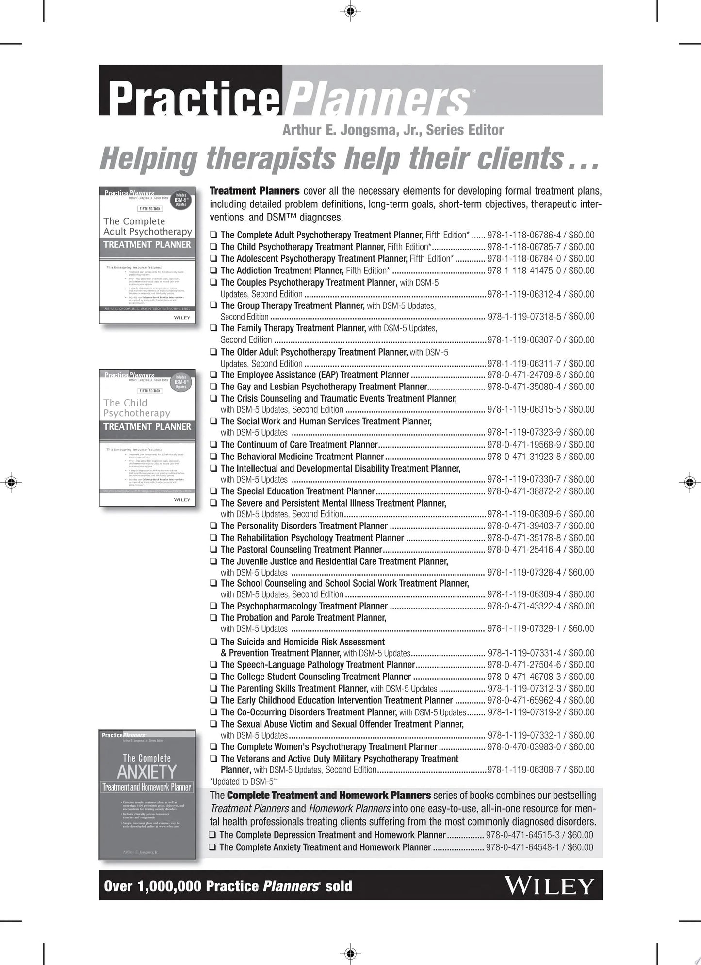 The Social Work and Human Services Treatment Planner, with DSM 5 Updates by John S. Wodarski – book cover