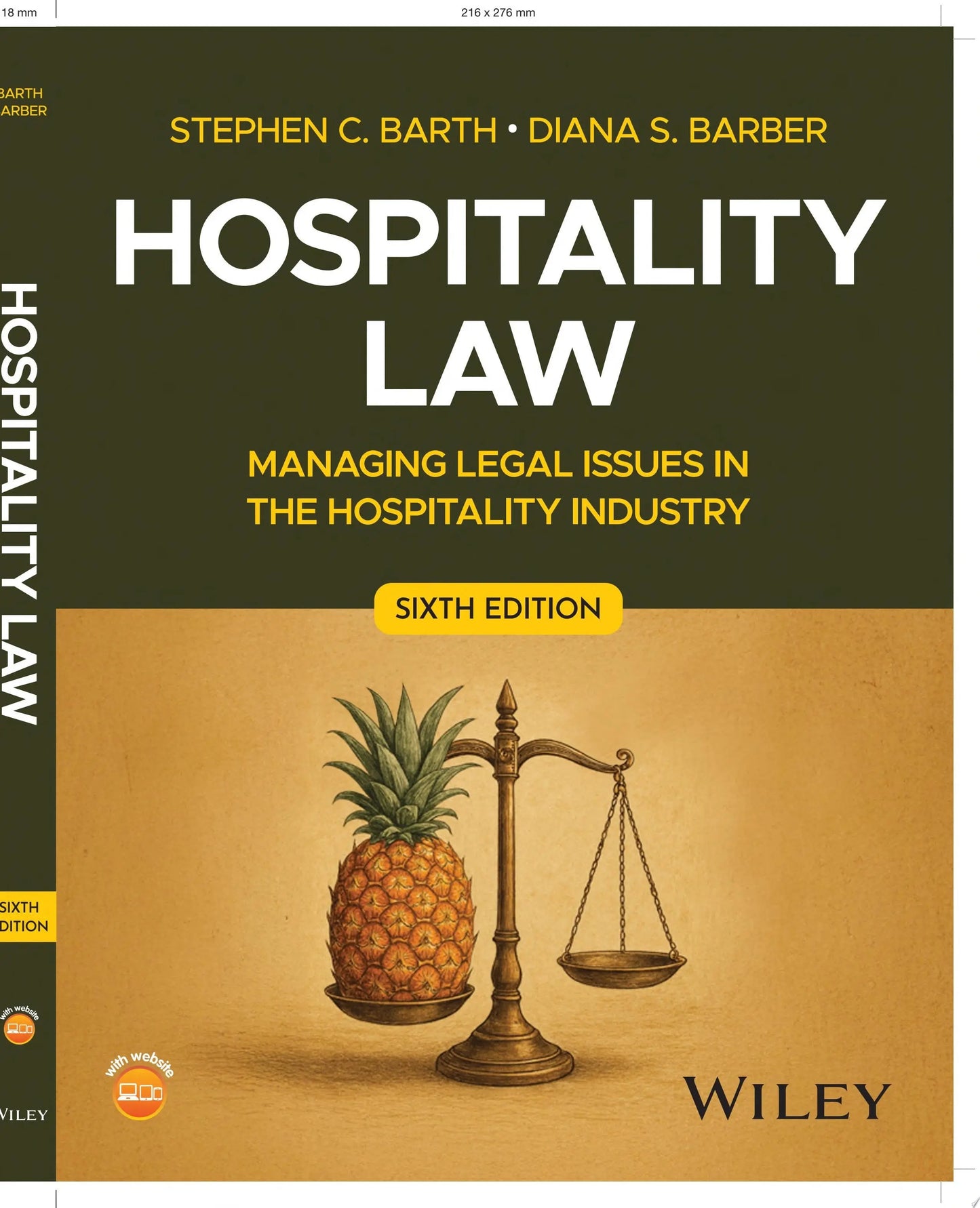 Hospitality Law Managing Legal Issues in the Hospitality Industry by Stephen C. Barth – book cover