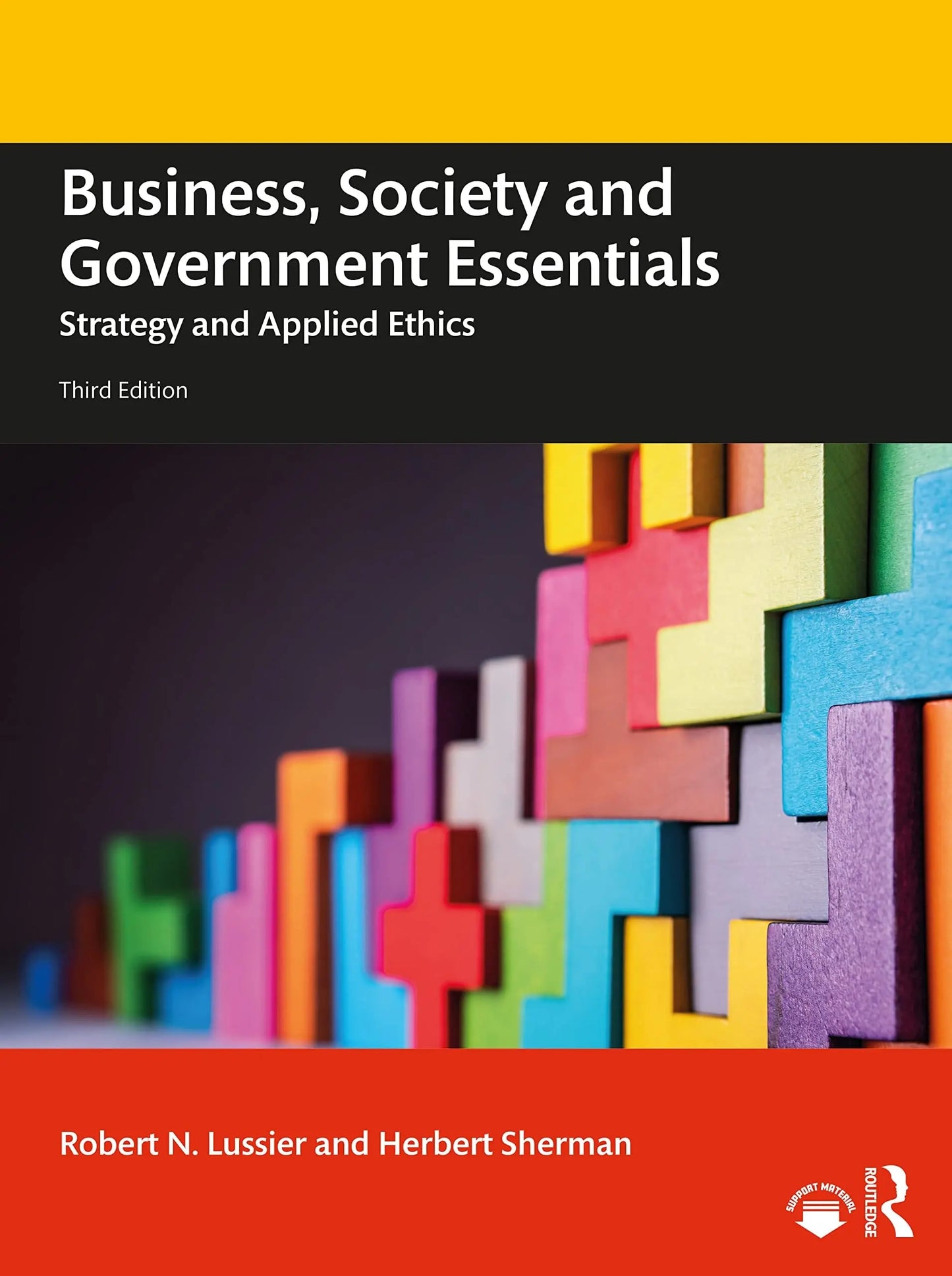 Business, Society, and Government Essentials Strategy and Applied Ethics by Robert N. Lussier – book cover