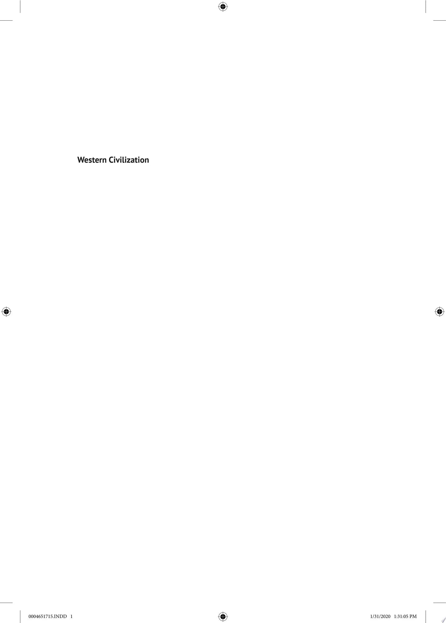 Western Civilization A Brief History by Paul R. Waibel – book cover