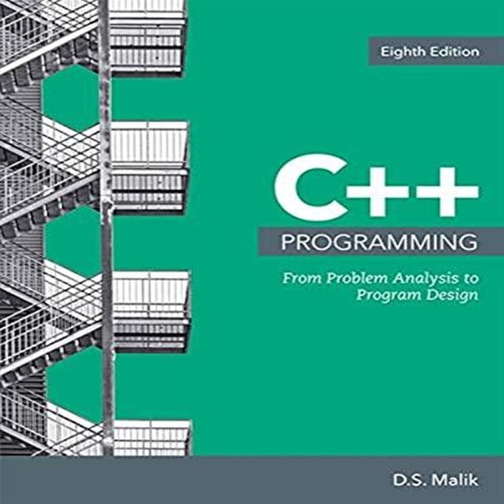 C++ Programming: From Problem Analysis to Program Design Cengage Learning