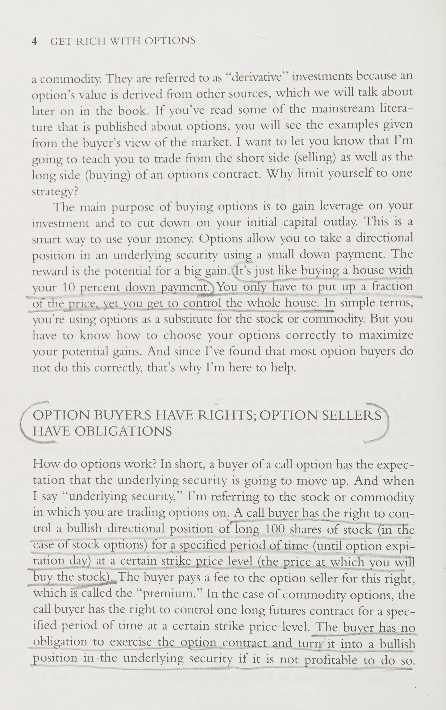 Get Rich with Options Four Winning Strategies Straight from the Exchange Floor by Lee Lowell – book cover