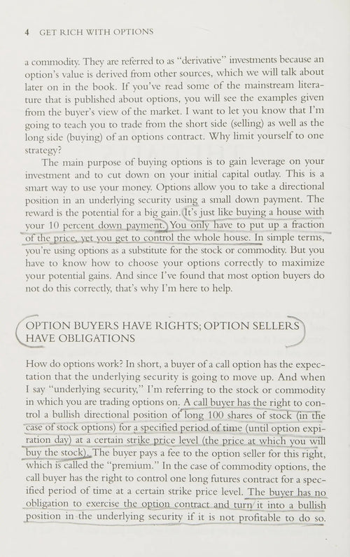 Get Rich with Options Four Winning Strategies Straight from the Exchange Floor by Lee Lowell