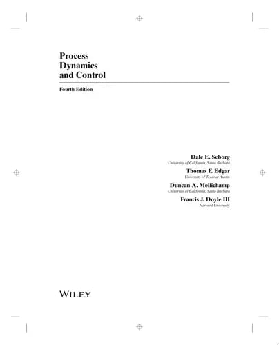 Process Dynamics and Control by Dale E. Seborg