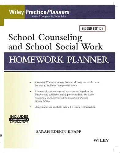 School Counseling and Social Work Homework Planner (W/ Download) John Wiley & Sons