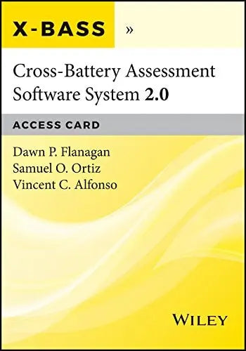 Cross-Battery Assessment Software System 2.0 (X-BASS 2.0) Access Card Wiley