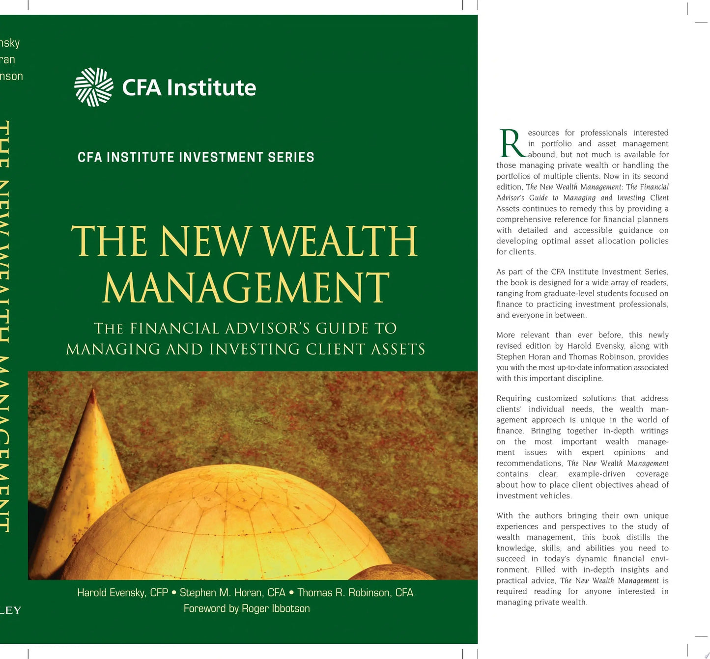 The New Wealth Management The Financial Advisor's Guide to Managing and Investing Client Assets by Harold – book cover
