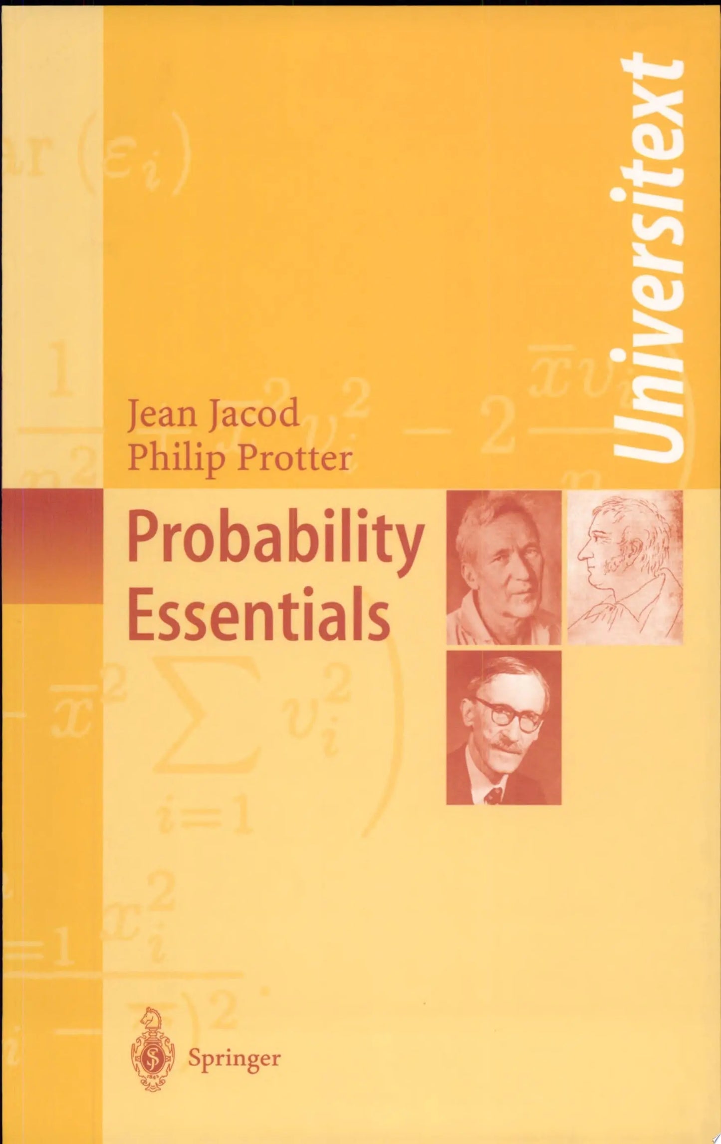 Probability Essentials by Jean Jacod – book cover