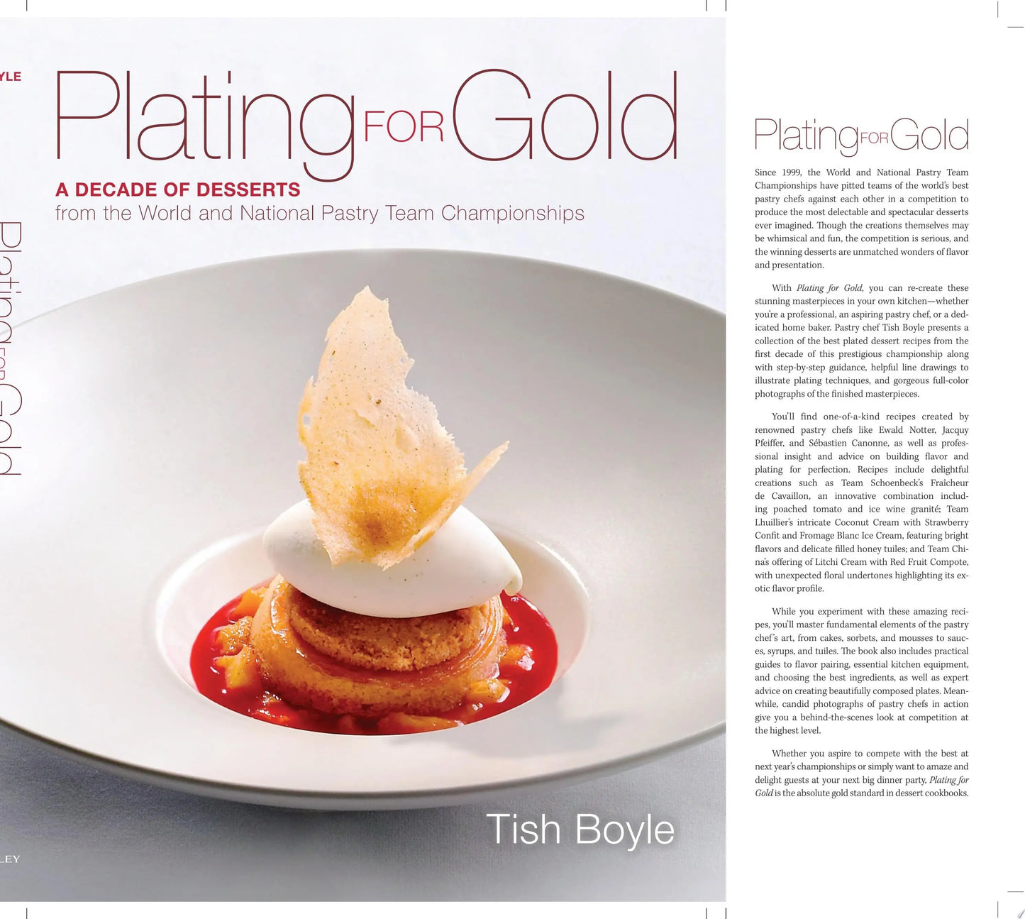 Plating for Gold A Decade of Dessert Recipes from the World and National Pastry Team Championships by Tish Boyle – book cover