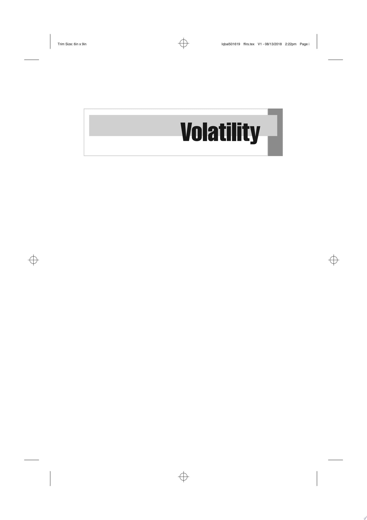 Volatility Practical Options Theory John Wiley & Sons