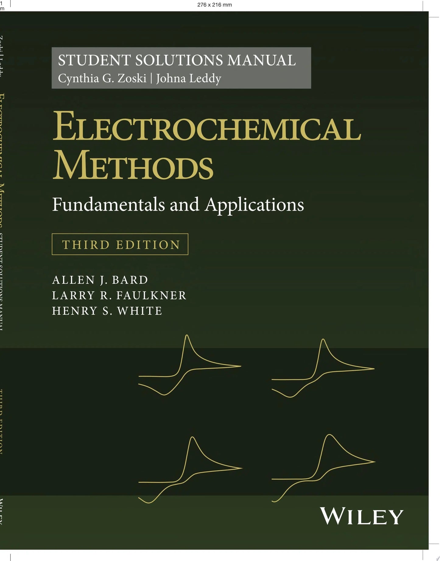 Electrochemical Methods: Fundamentals and Applications, 3e Student Solutions Manual by Cynthia G. Zoski – book cover