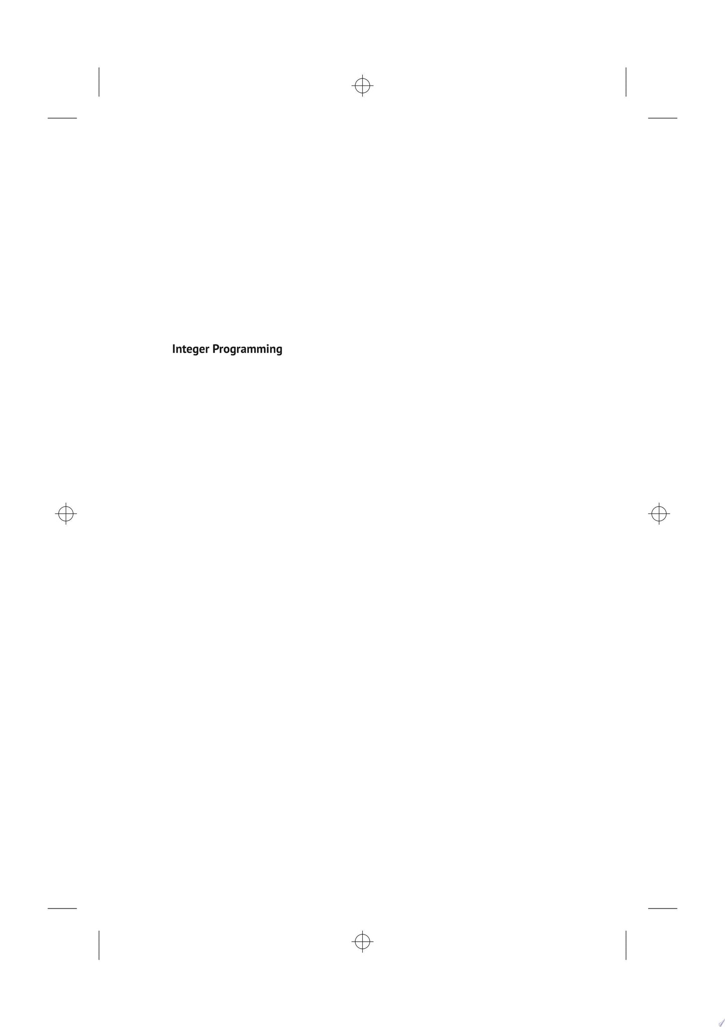Integer Programming John Wiley & Sons