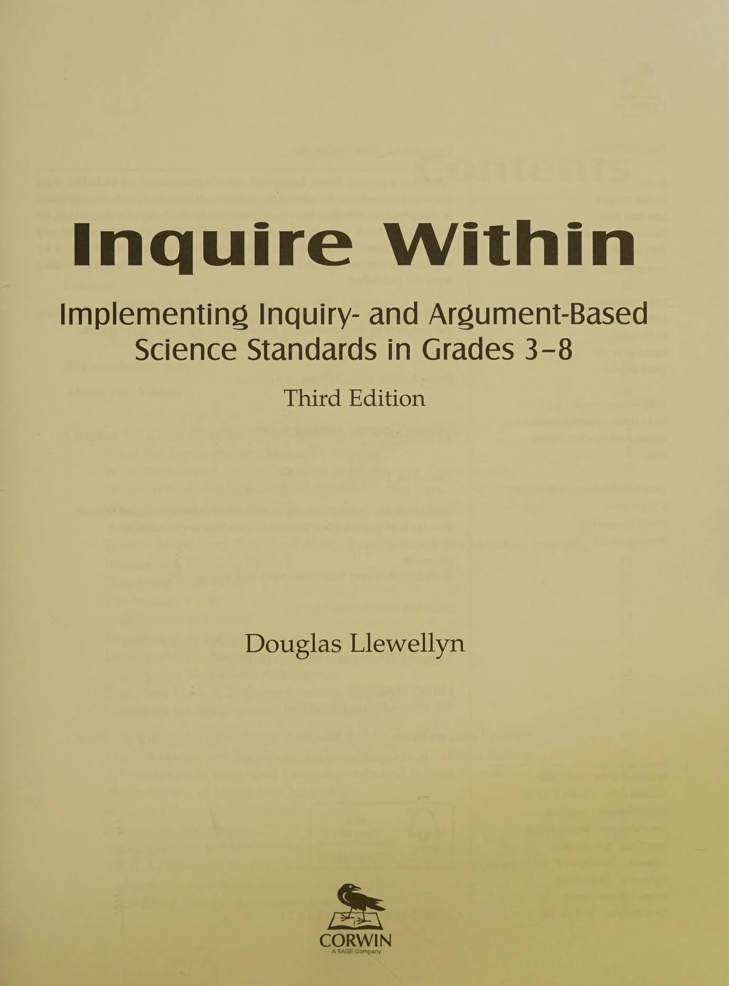 Inquire Within by Douglas Llewellyn – book cover