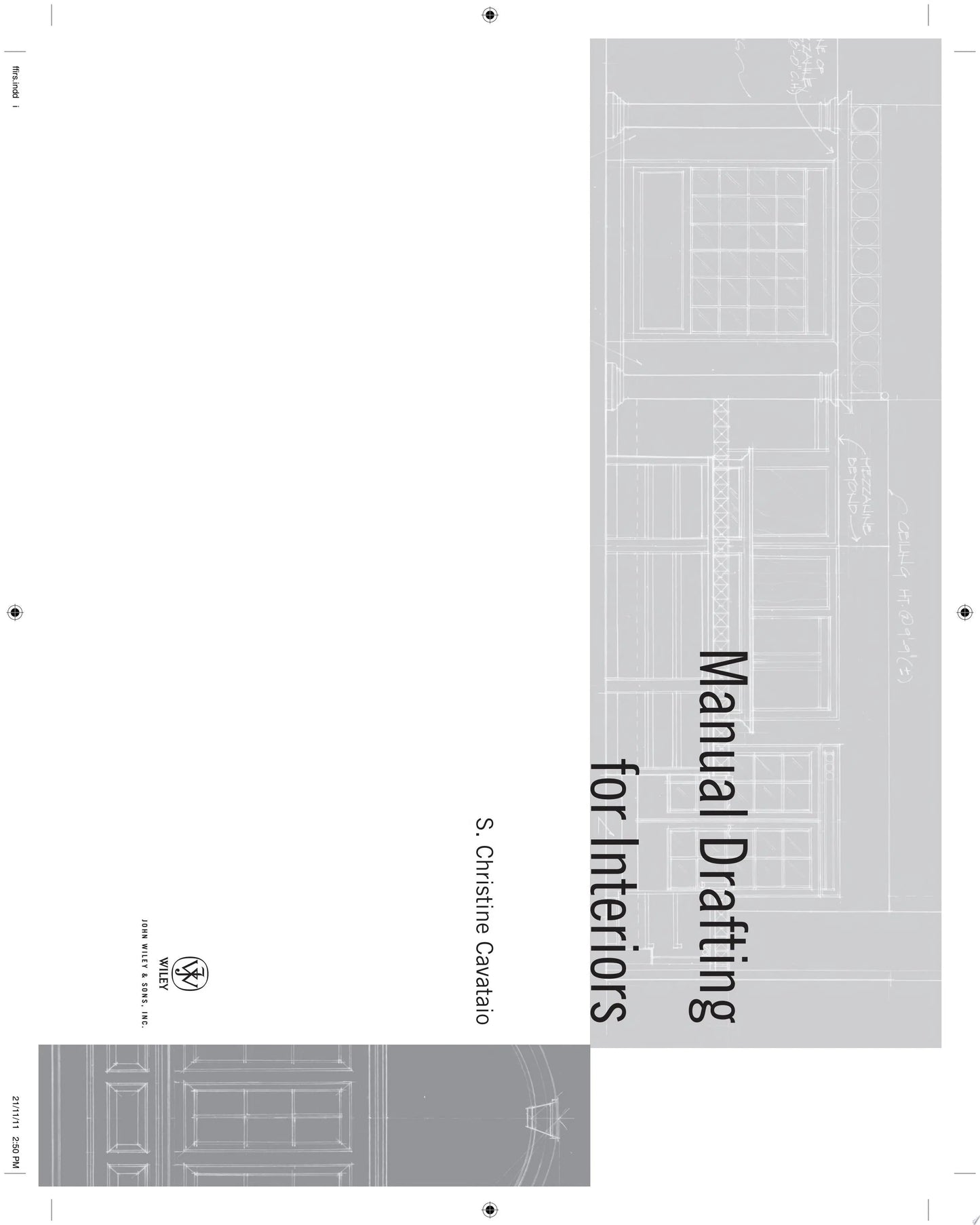 Manual Drafting for Interiors by Christine Cavataio – book cover