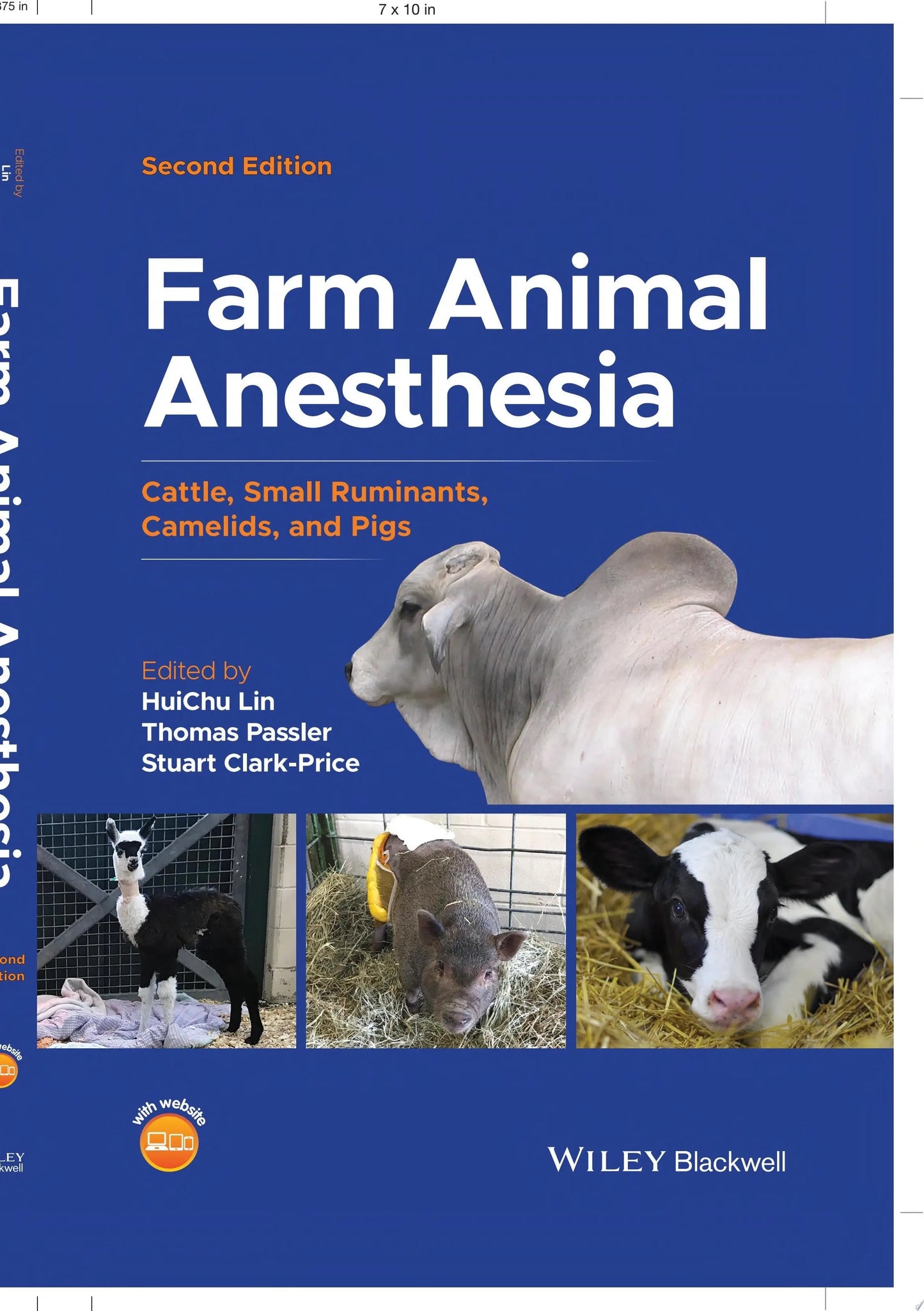 Farm Animal Anesthesia Cattle, Small Ruminants, Camelids, and Pigs by HuiChu Lin – book cover