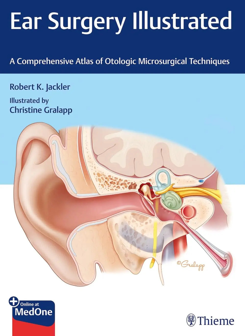 Ear Surgery Illustrated A Comprehensive Atlas of Otologic Microsurgical Techniques by Robert K. Jackler – book cover