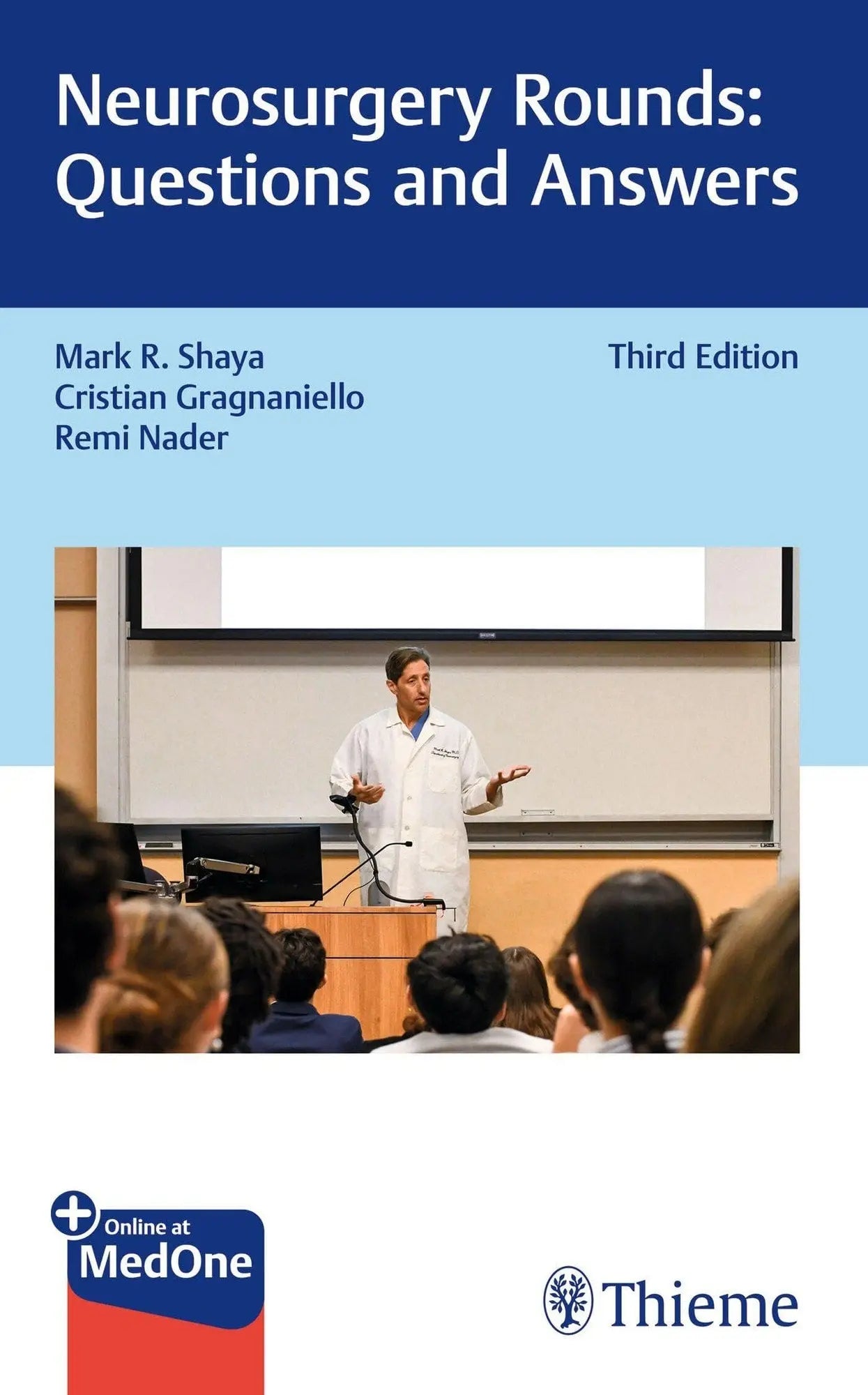 Neurosurgery Rounds: Questions and Answers by Mark R. Shaya – book cover