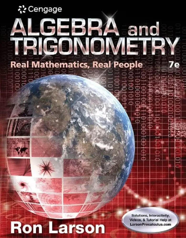 Algebra and Trigonometry: Real Mathematics, Real People by Ron Larson – book cover