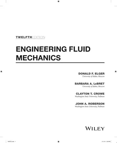 Engineering Fluid Mechanics by Donald F. Elger