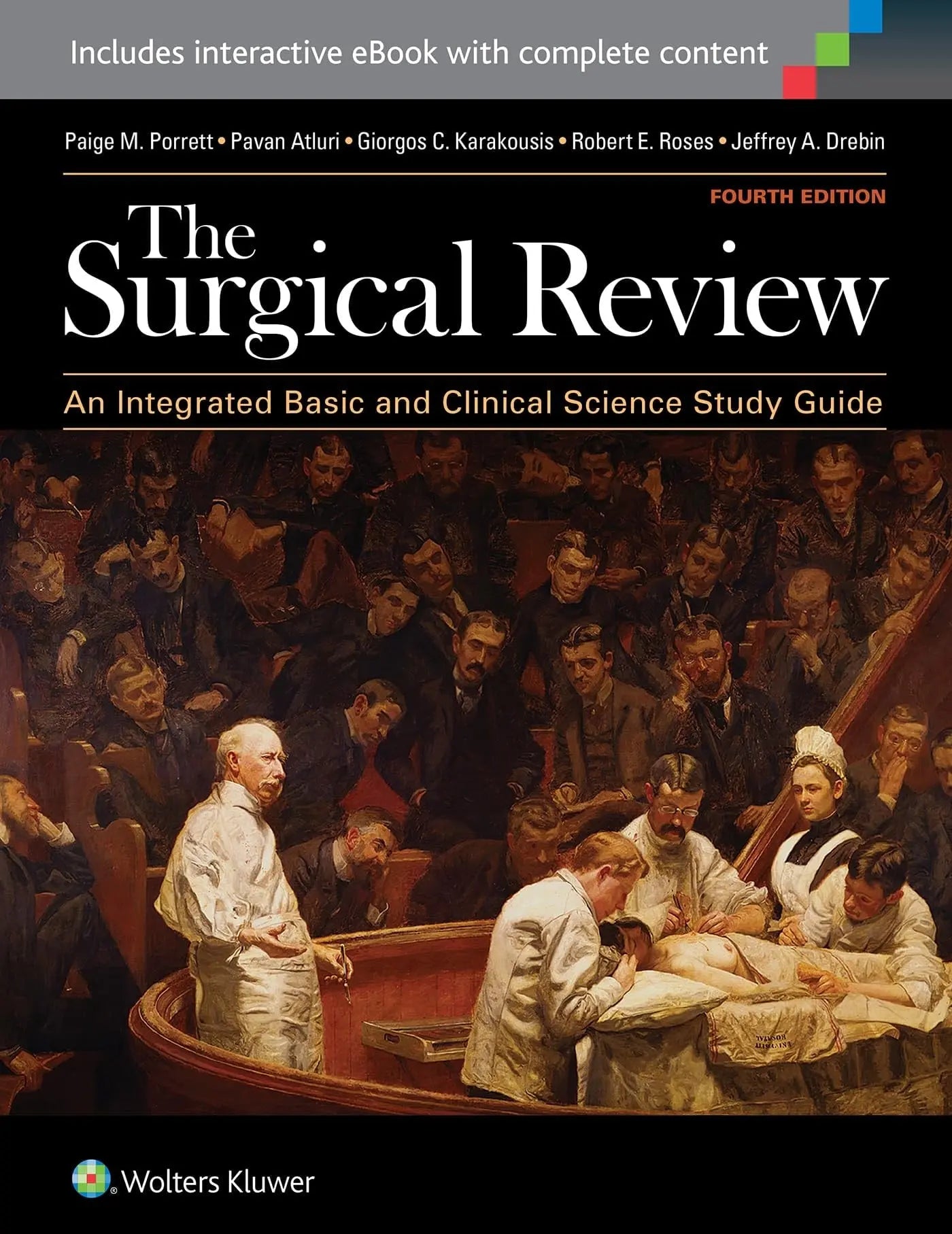 The Surgical Review An Integrated Basic and Clinical Science Study Guide by Jeffrey A. Drebin – book cover