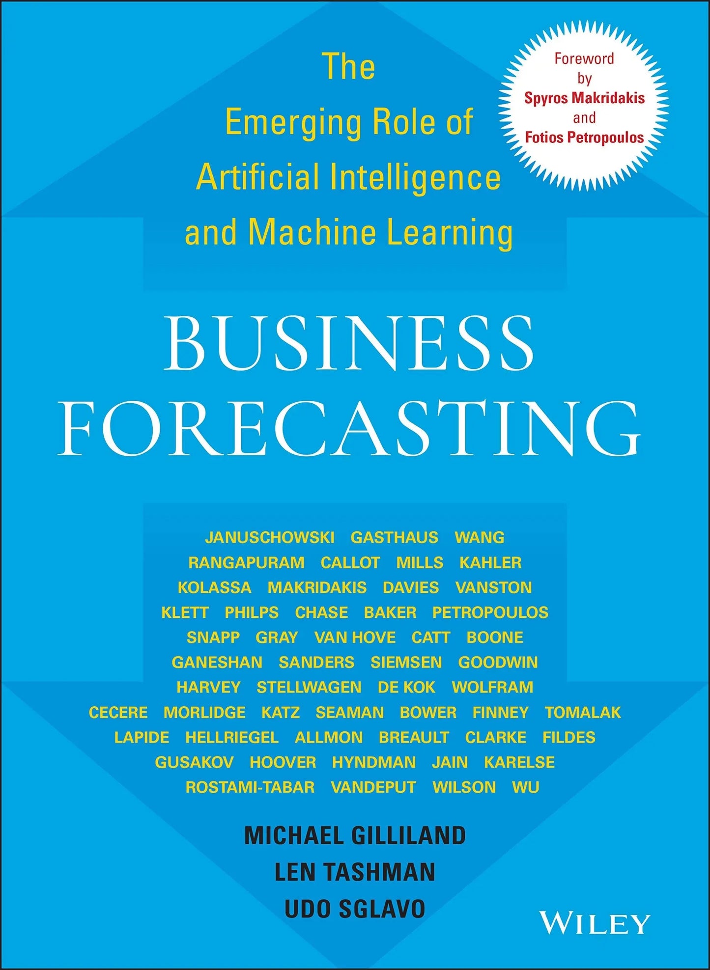 Business Forecasting The Emerging Role of Artificial Intelligence and Machine Learning by Michael Gilliland – book cover