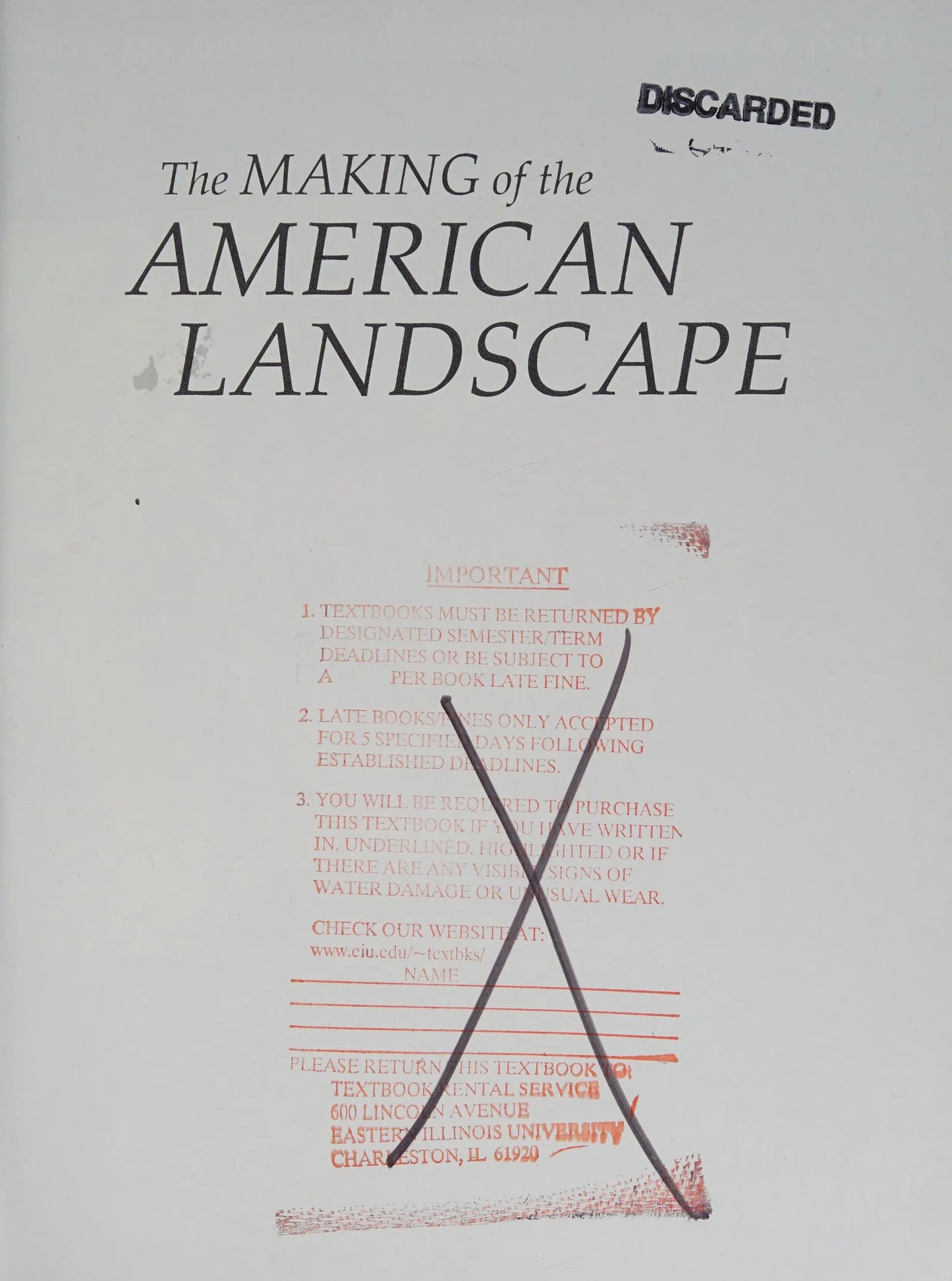 The Making of the American Landscape by Michael P. Conzen – book cover