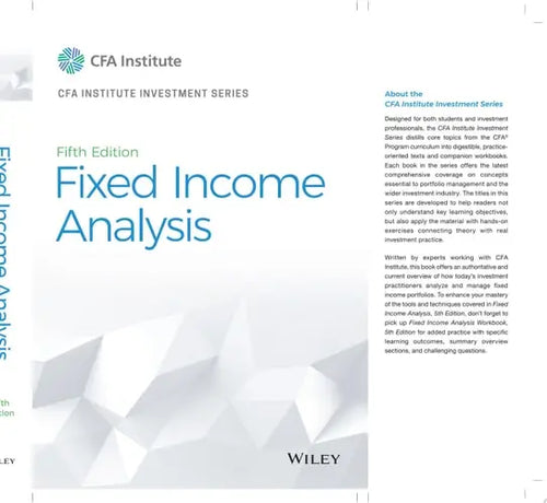Fixed Income Analysis by CFA Institute