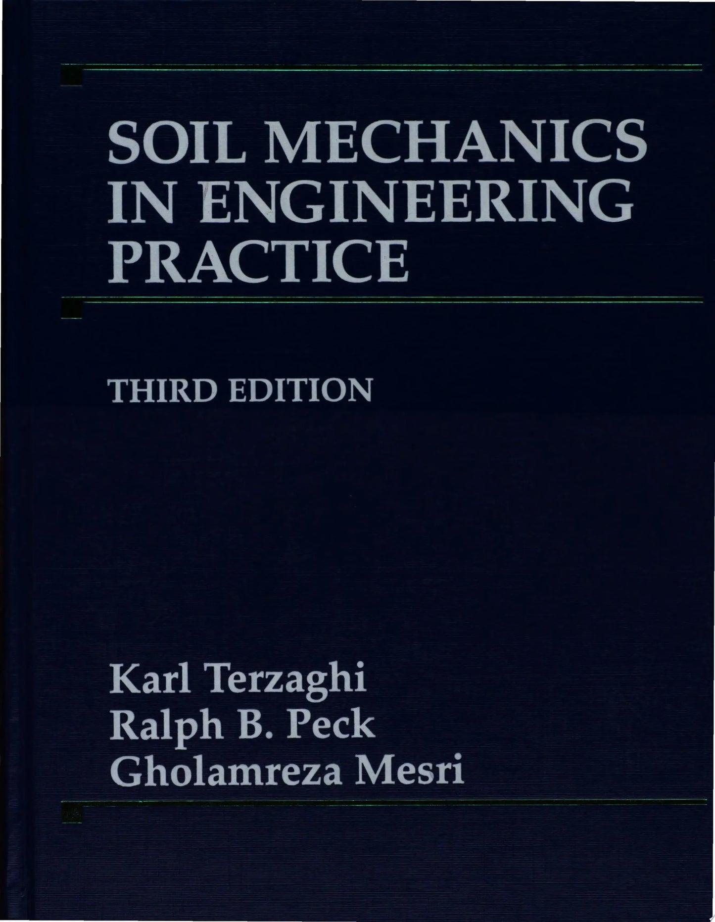 Soil Mechanics in Engineering Practice by Karl Terzaghi – book cover