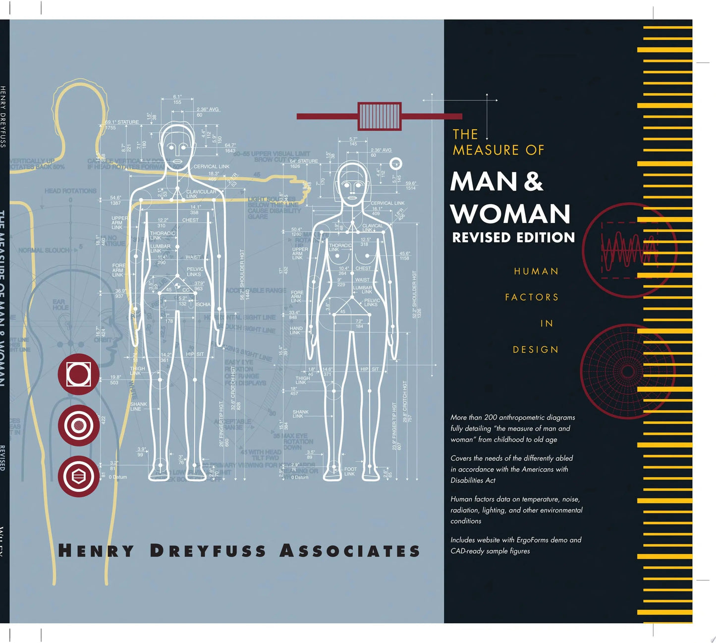 The Measure of Man and Woman Human Factors in Design by Alvin R. Tilley – book cover