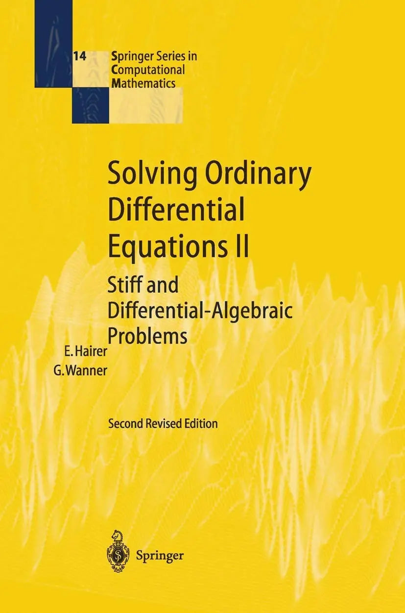 Solving Ordinary Differential Equations II Stiff and Differential-Algebraic Problems by Ernst Hairer – book cover