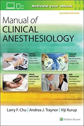 Manual of Clinical Anesthesiology by Larry F. Chu – book cover