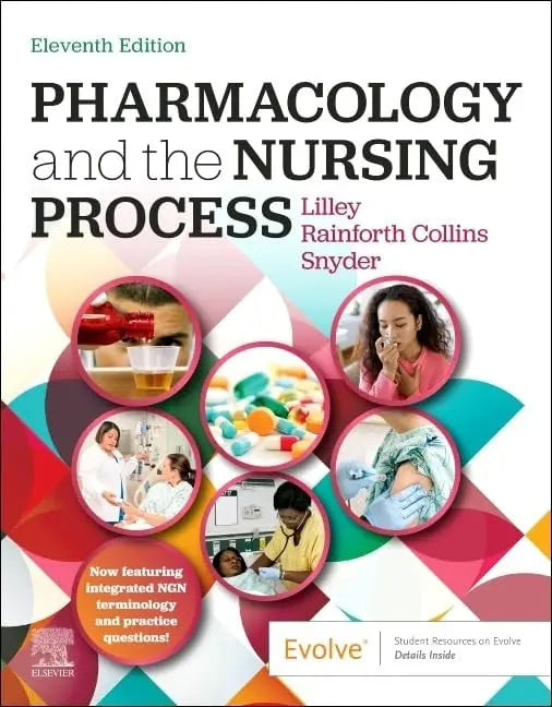 Pharmacology and the Nursing Process by Lilley PhD RN – book cover