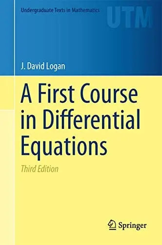 A First Course in Differential Equations by J. David Logan – book cover