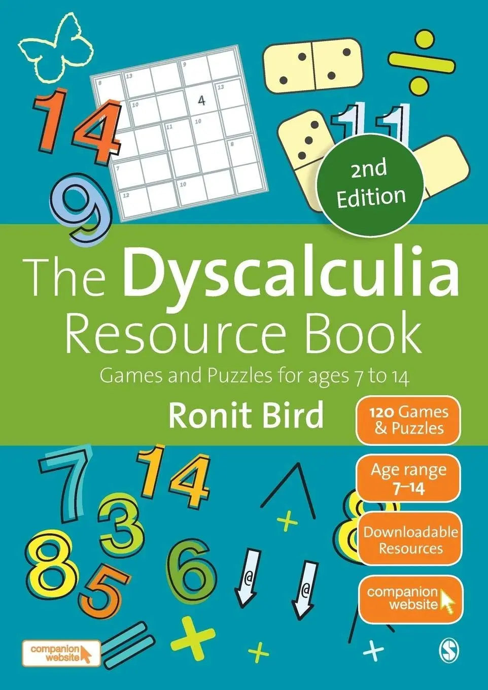 The Dyscalculia Resource Book Games and Puzzles for ages 7 to 14 by Ronit Bird – book cover