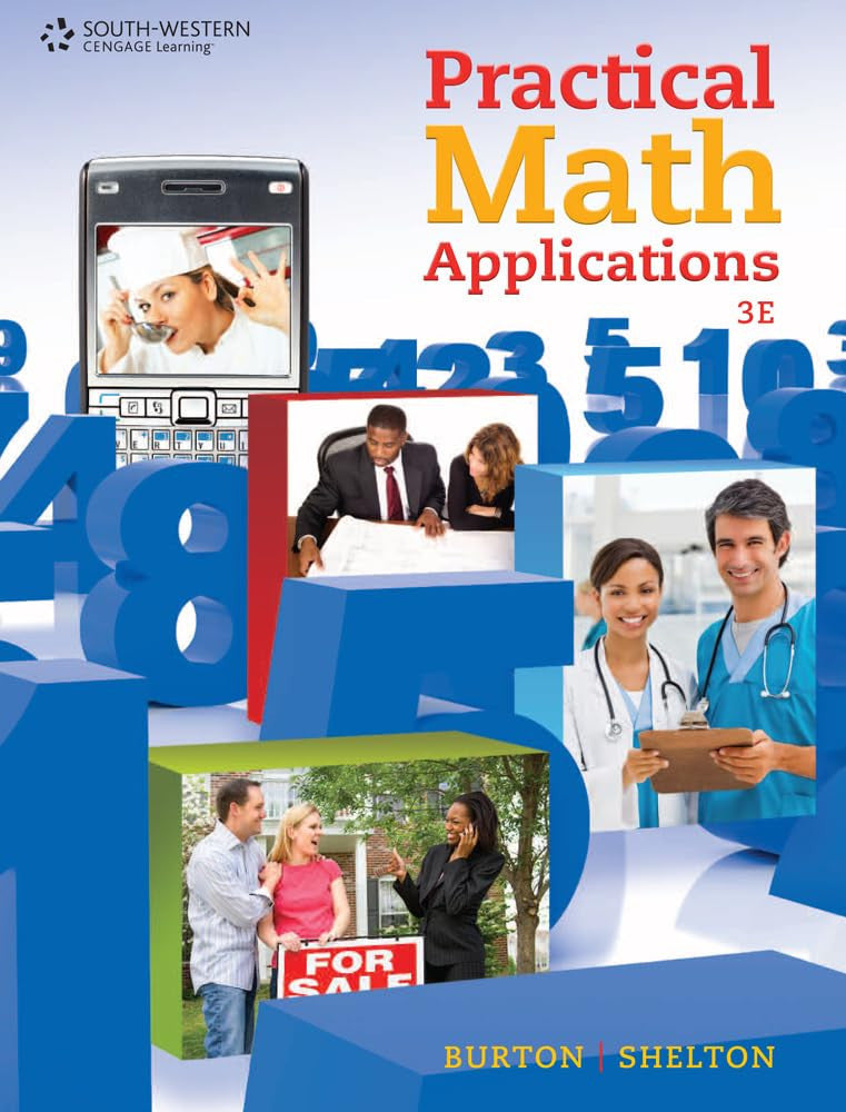 Practical Math Applications Cengage Learning