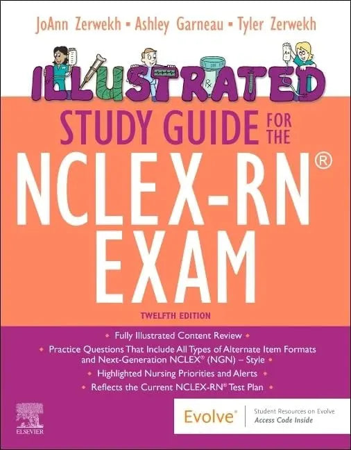 Illustrated Study Guide for the NCLEX-RN® Exam by JoAnn Zerwekh – book cover