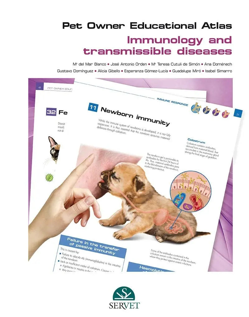 Pet Owner Educational Atlas Immunology and transmissible diseases by María del Mar Blanco Gutiérrez – book cover