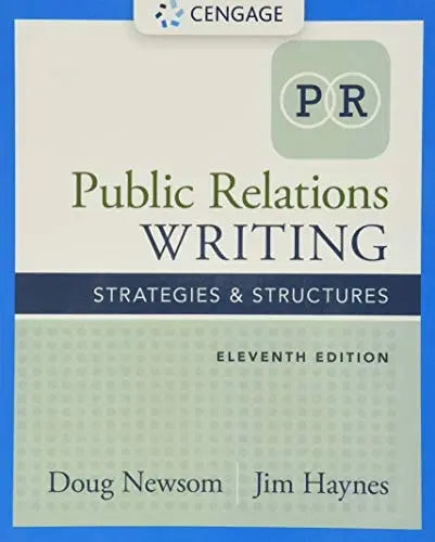 Public Relations Writing: Strategies & Structures by Doug Newsom – book cover