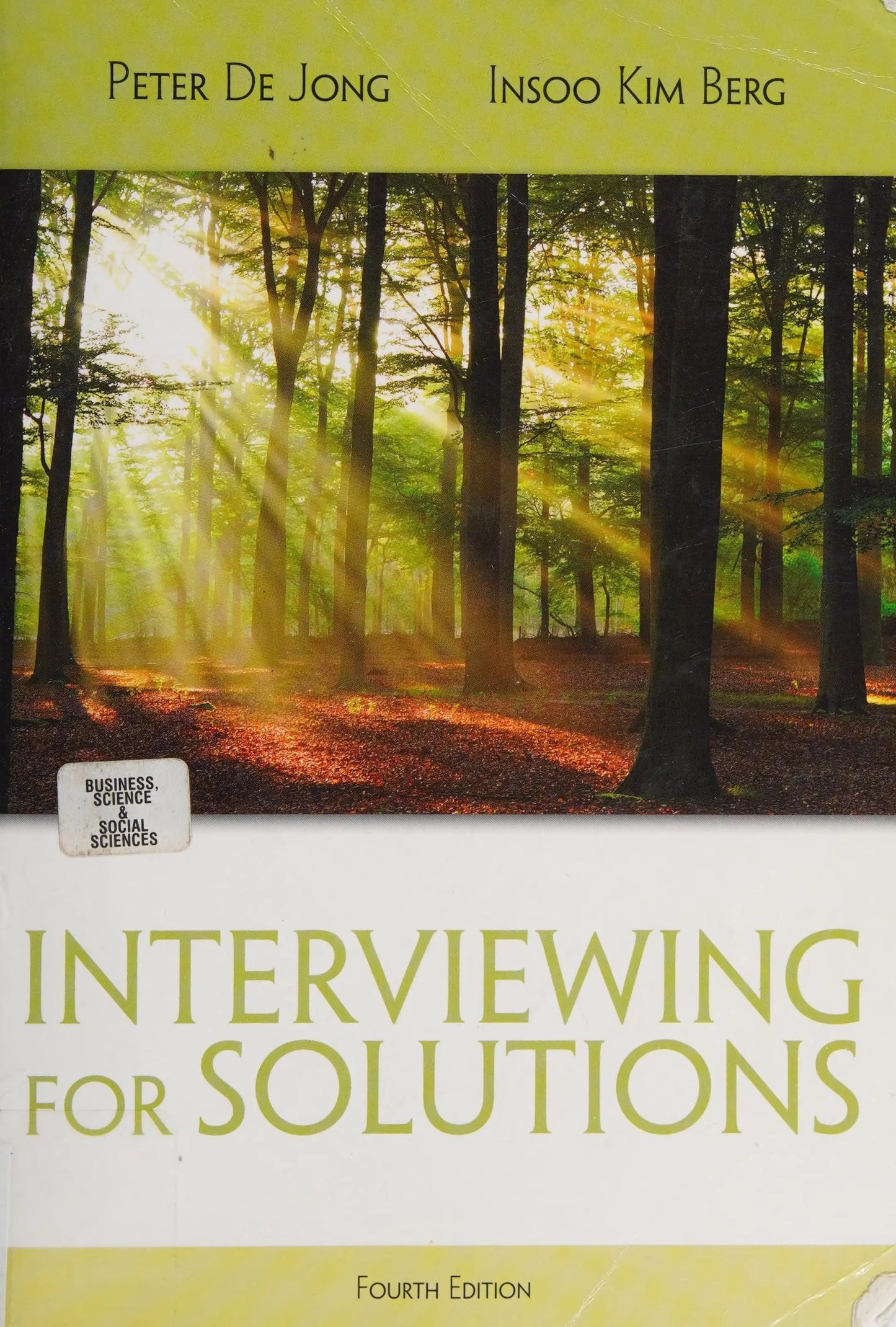 Interviewing for Solutions by Peter De Jong – book cover