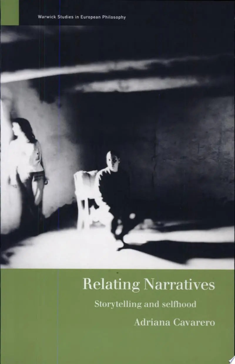 Relating Narratives Storytelling and Selfhood by Adriana Cavarero – book cover
