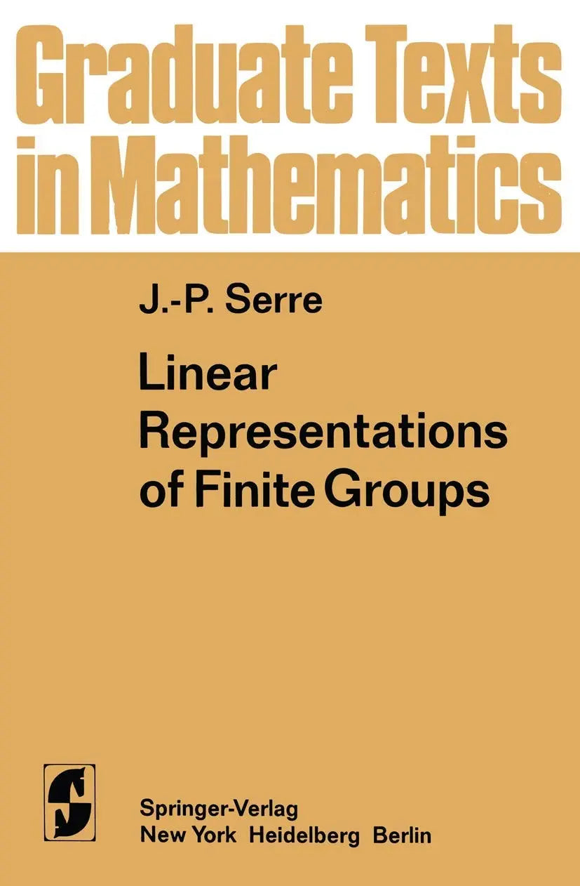 Linear Representations of Finite Groups by Jean-Pierre Serre – book cover