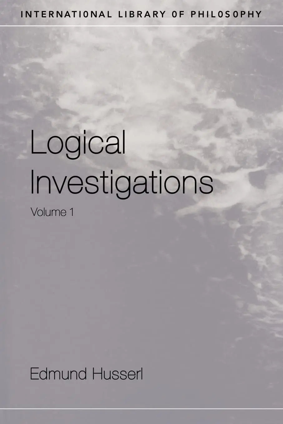 Logical Investigations by Edmund Husserl – book cover