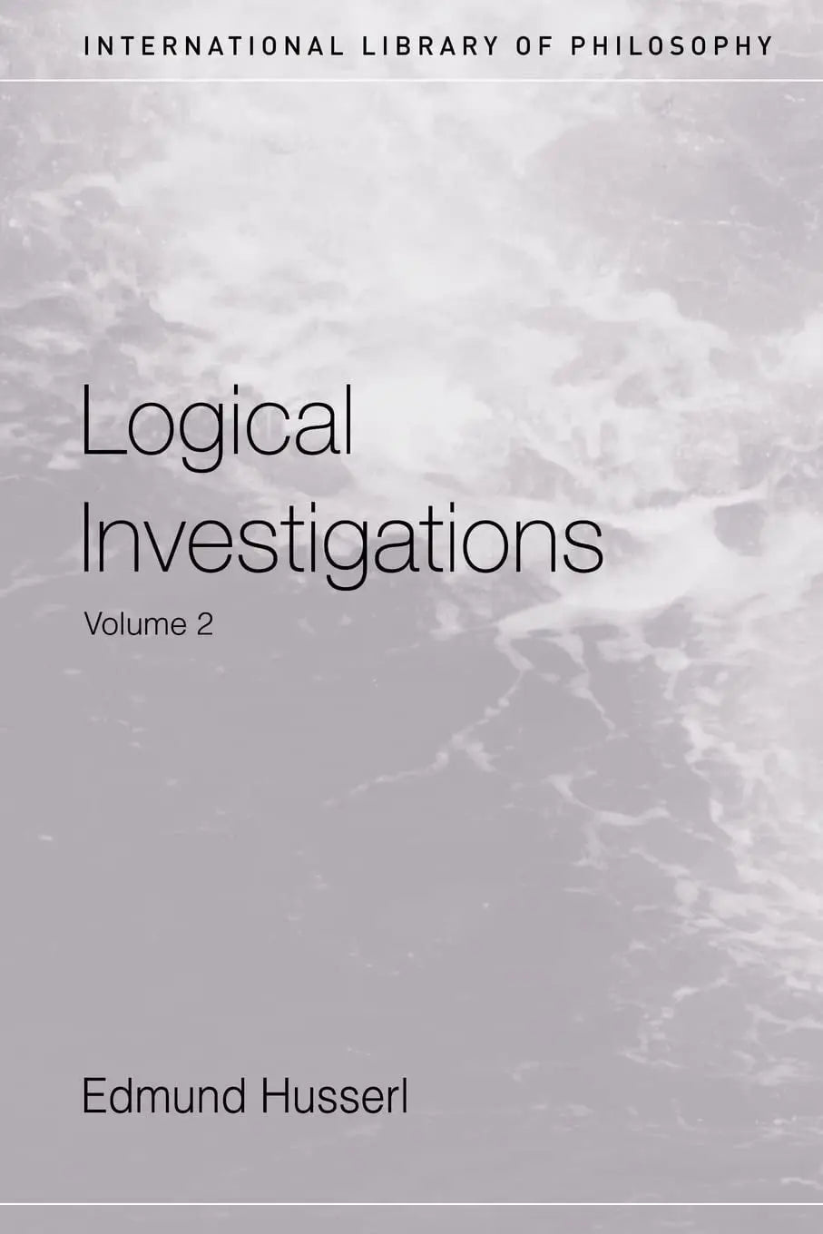 Logical Investigations by Edmund Husserl – book cover