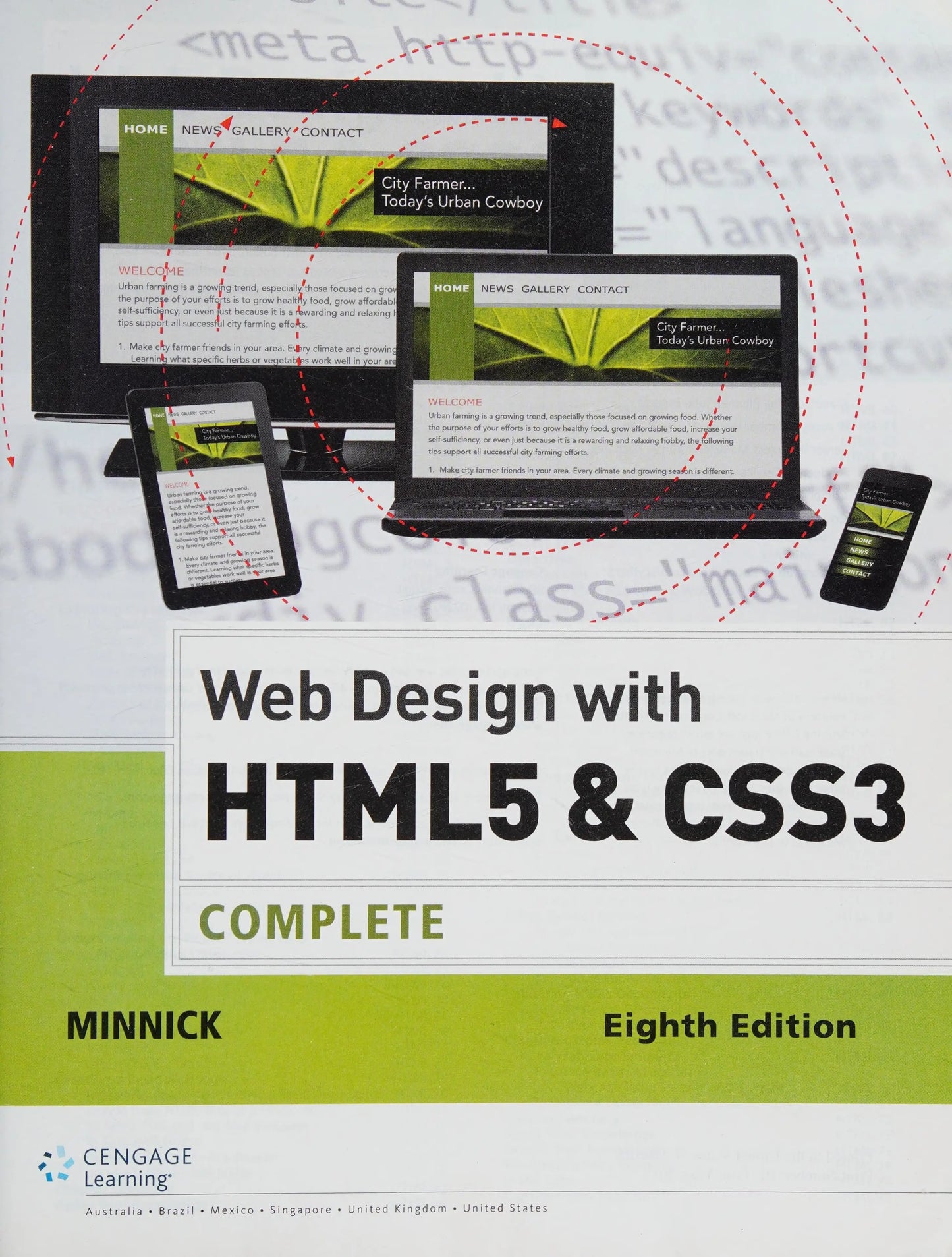 Web Design with HTML & CSS3: Complete by Jessica Minnick – book cover